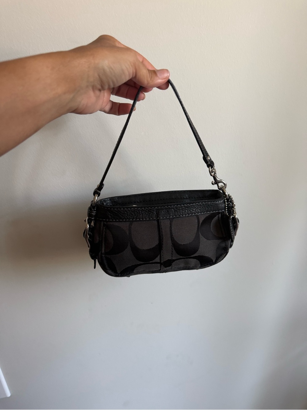 Coach Black Mini Zoe vintage Y2K